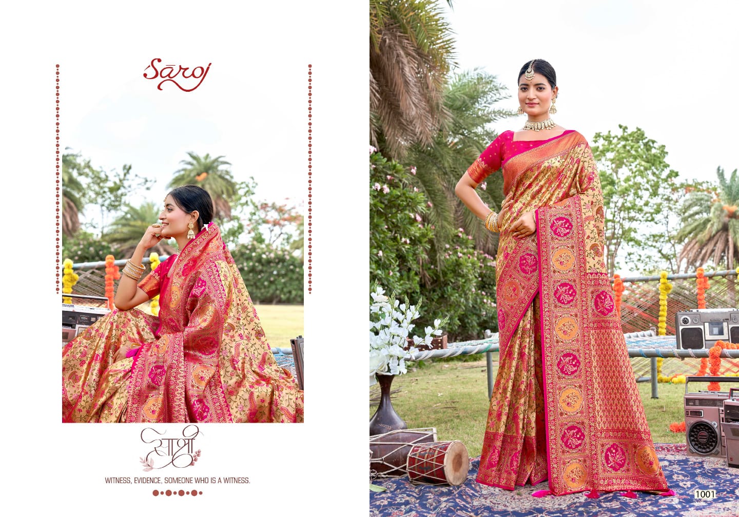 Riwaayat Silk Vol 6 By Saroj Jacquard Silk Sarees Wholesale Shop In Surat